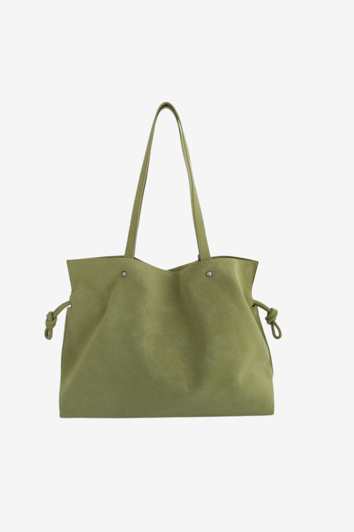 Isabelle Bag in Meadow — front view on light grey