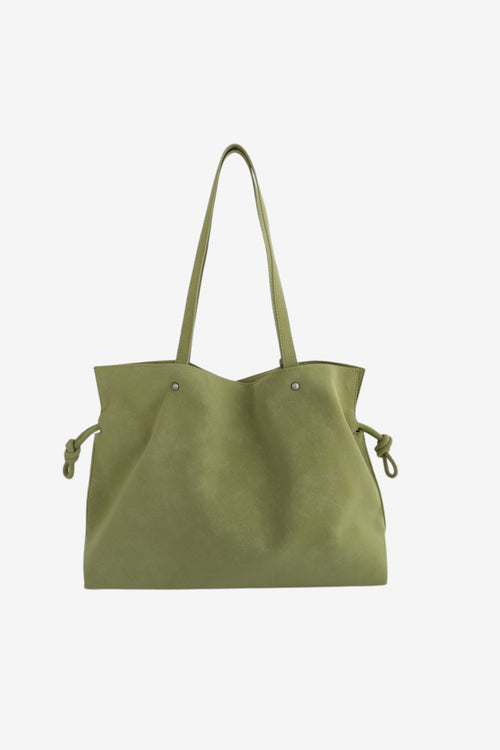 Isabelle Bag in Meadow — front view on light grey