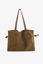 Isabelle Bag in Earth — front view on light grey