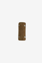 Isabelle Bag in Earth — shoulder pad, on light grey