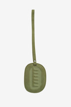 Isabelle Bag in Meadow — bag charm, back, on light grey